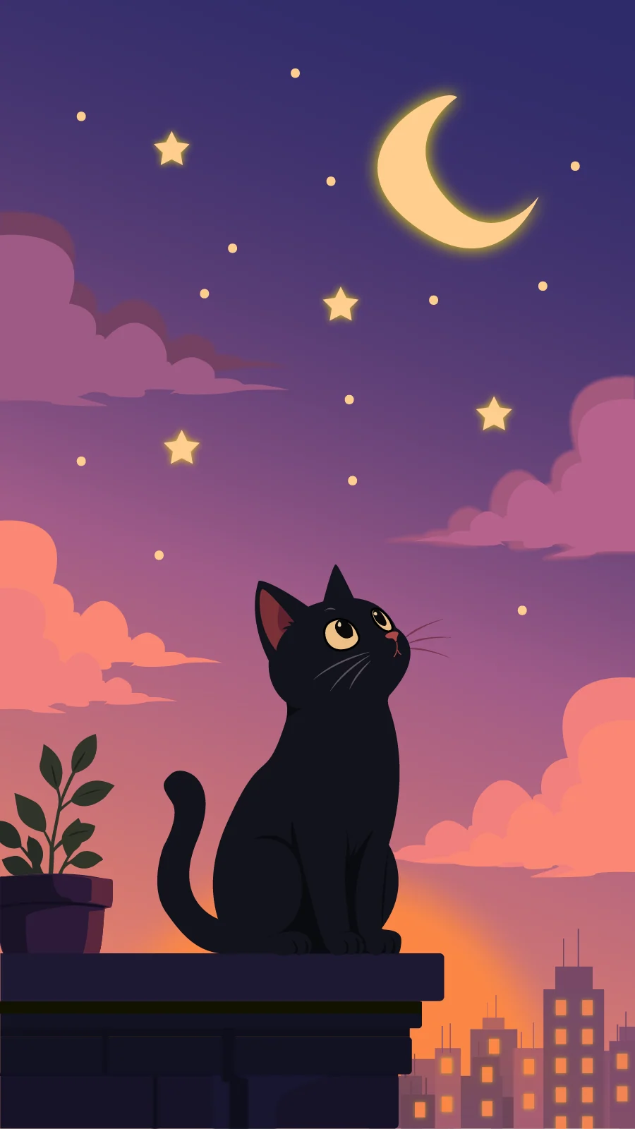 Moonlit Cat